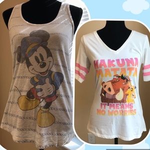 Disney Tee & tank Mickey & lion king